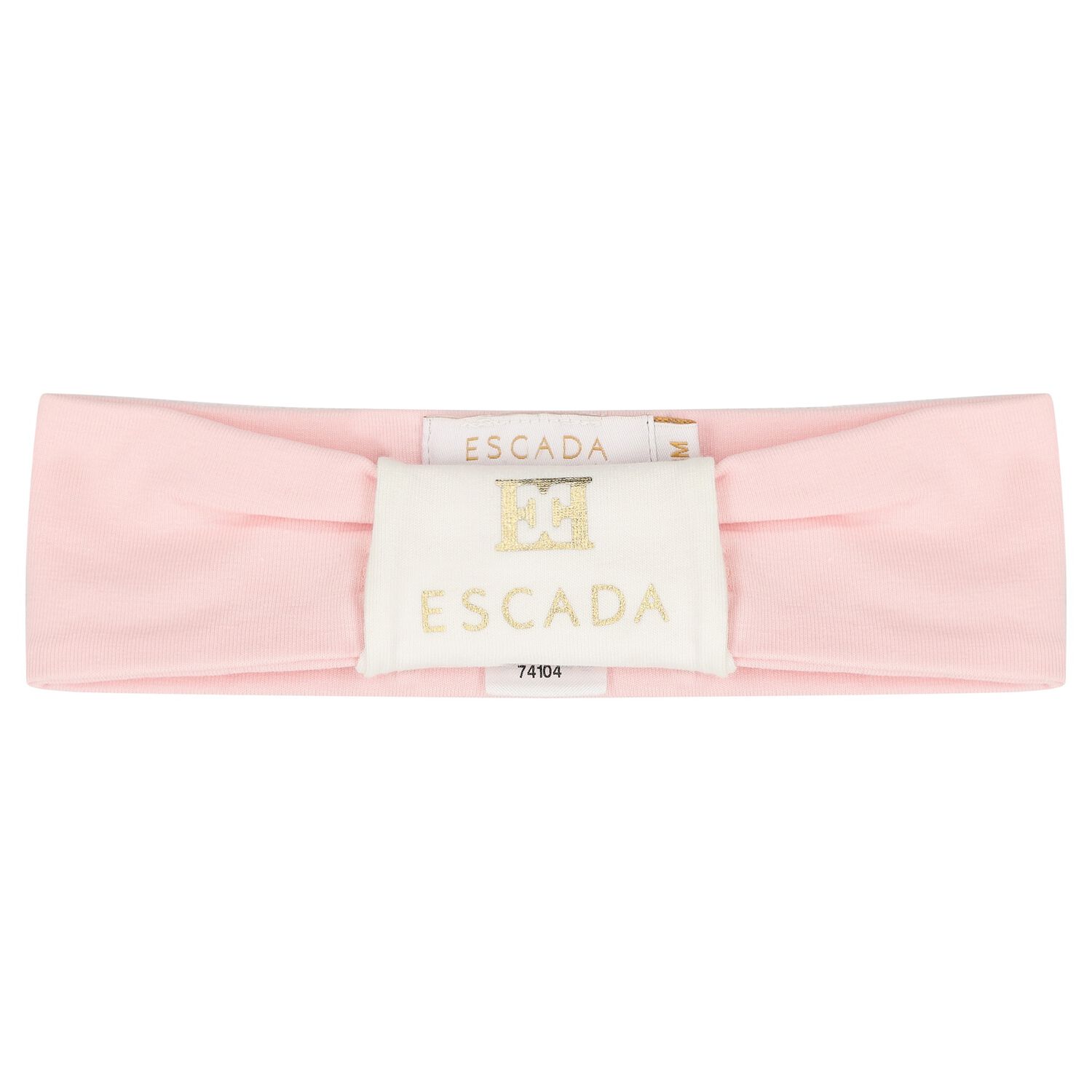 Baby Girls Pink & Ivory Logo Headband, 1, hi-res