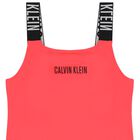 Girls Red Logo Swimsuit , 1, hi-res