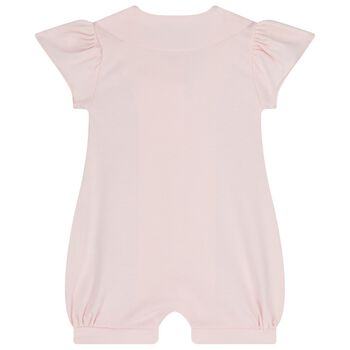 Baby Girls Pink Floral Romper