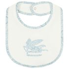 Baby Boys White & Blue Paisley Babygrow Gift Set, 1, hi-res