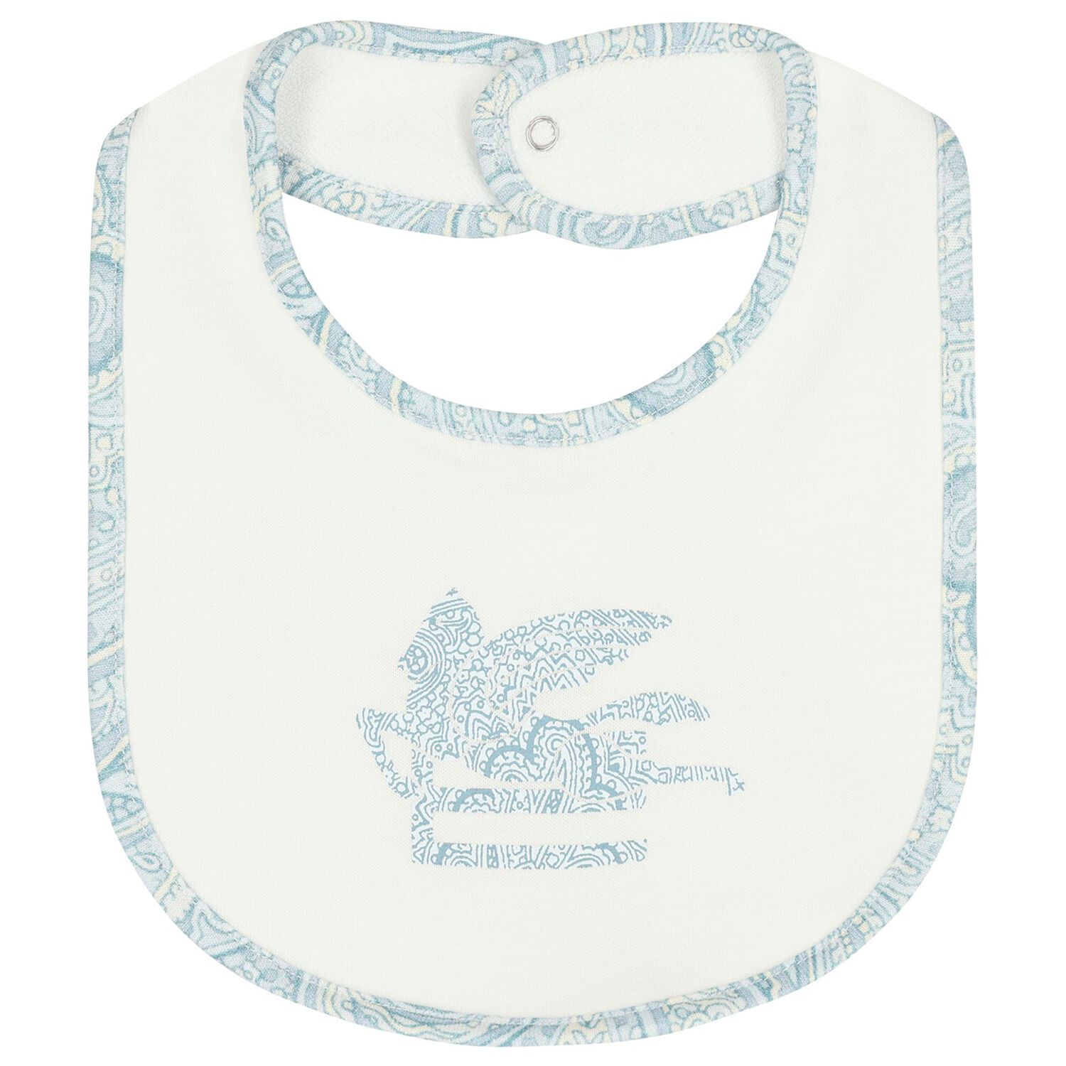 Baby Boys White & Blue Paisley Babygrow Gift Set, 1, hi-res