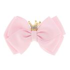 Girls Pink Bow Hairclip, 8, hi-res