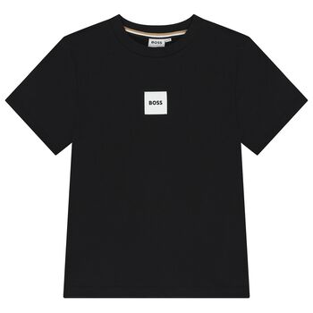 Boys Black Logo T-Shirt