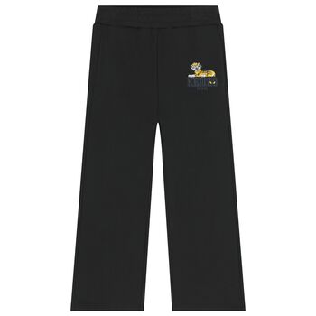 Boys Black Logo Joggers