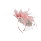 Girls Pink Feather Headband, 1, hi-res