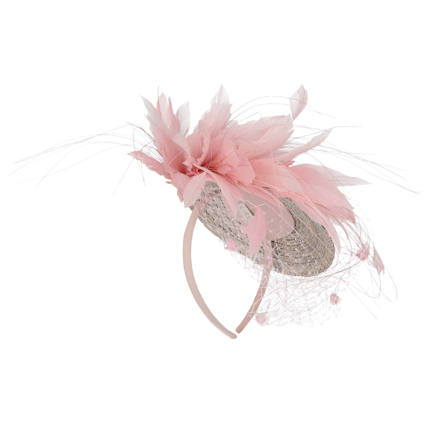 Girls Pink Feather Headband, 1, hi-res image number null