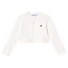 Younger Girls Ivory Cardigan, 1, hi-res