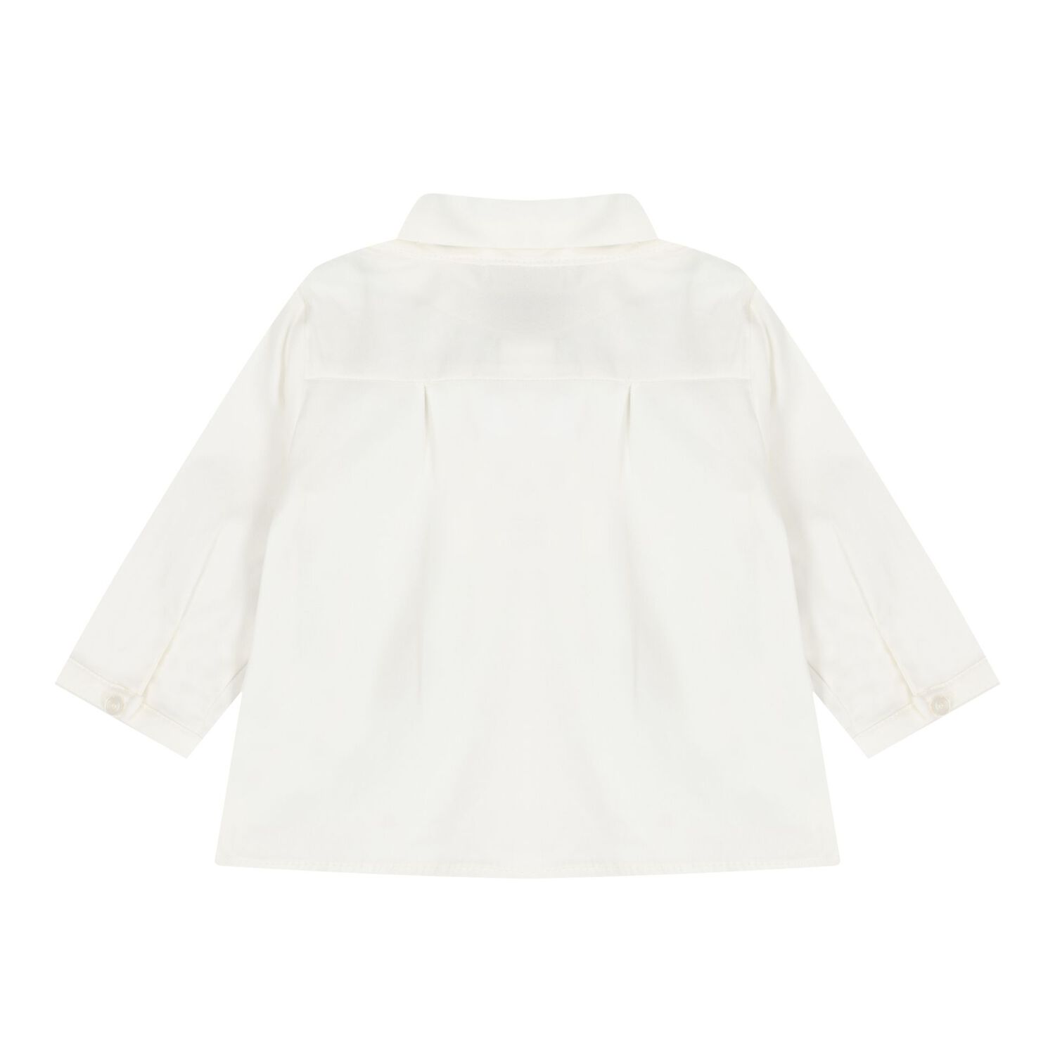 Baby Boys White & Beige Waistcoat Suit, 1, hi-res