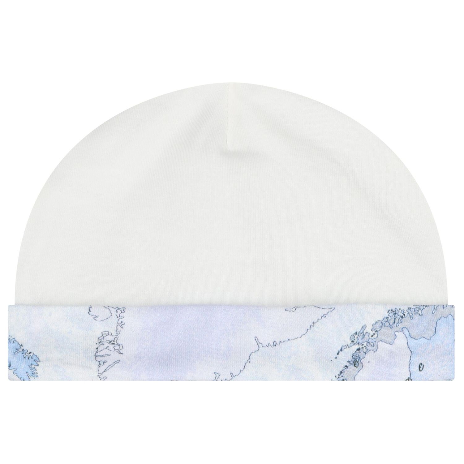 Baby Boys Ivory & Blue Geo Map Babygrow Gift Set, 1, hi-res