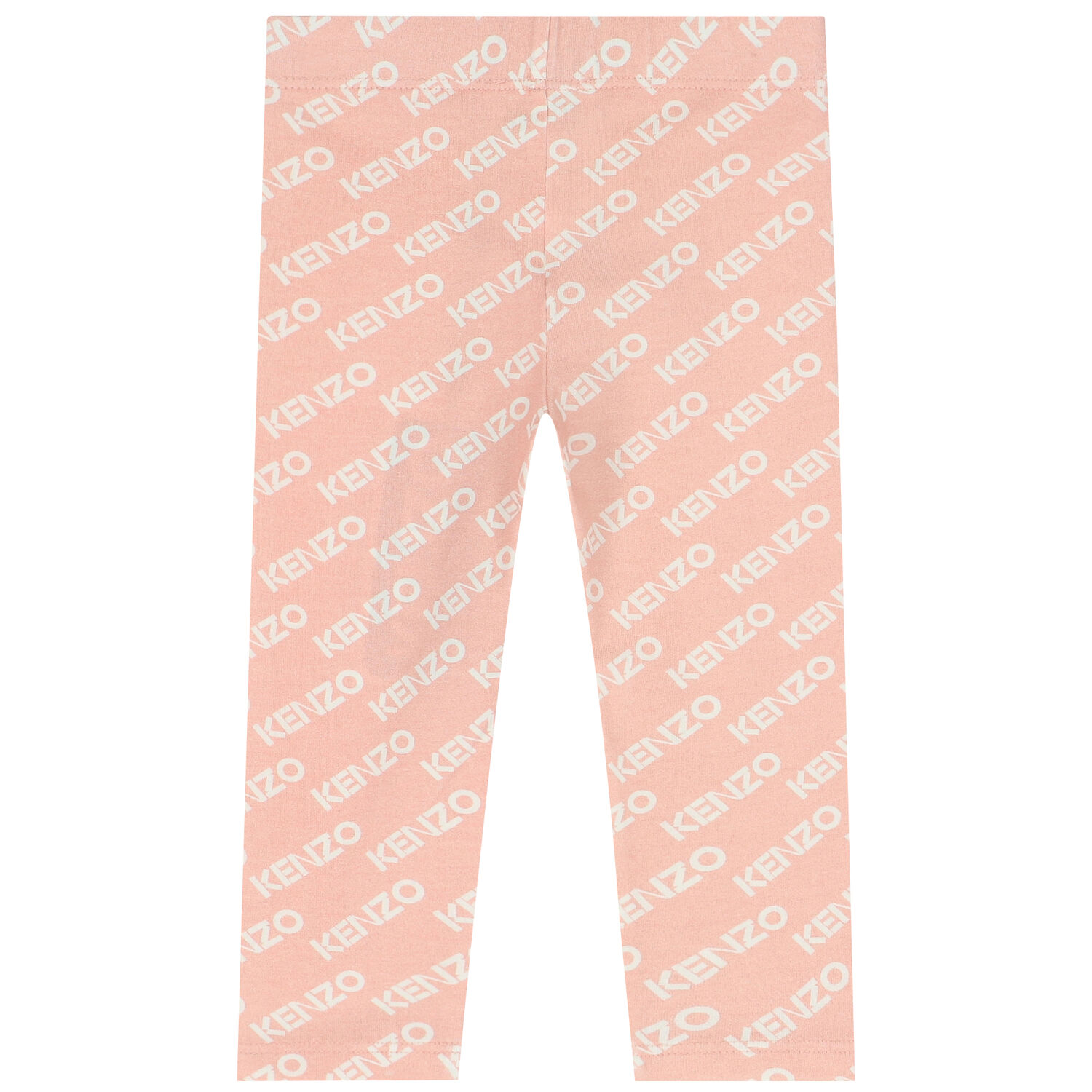 Younger Girls Pink Logo Leggings, 1, hi-res