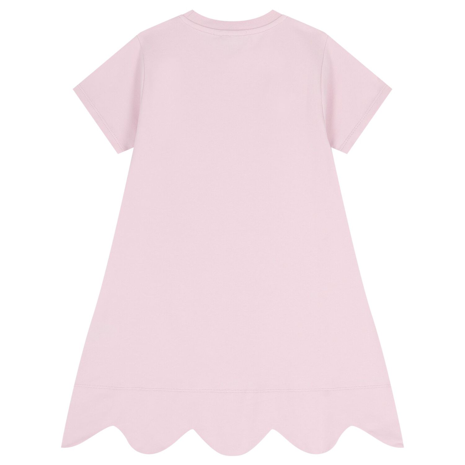 Girls Pink Logo Bow Bag Print Dress, 1, hi-res