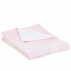 Baby Girls Pink Knitted Blanket, 1, hi-res