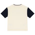 Boys Beige Logo T-Shirt, 1, hi-res