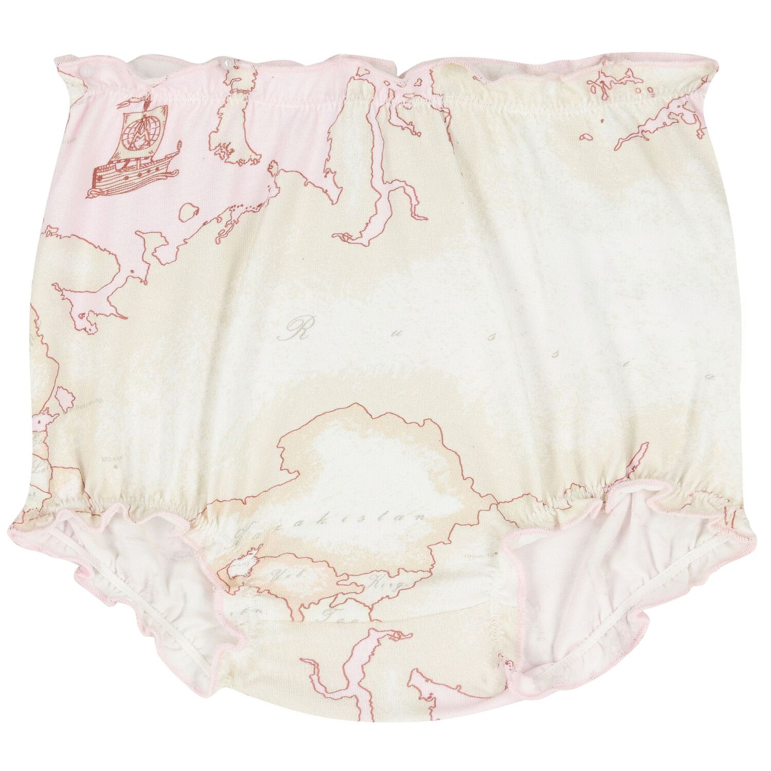 Baby Girls Pink & Ivory Geo Map Babygrow Gift Set, 1, hi-res