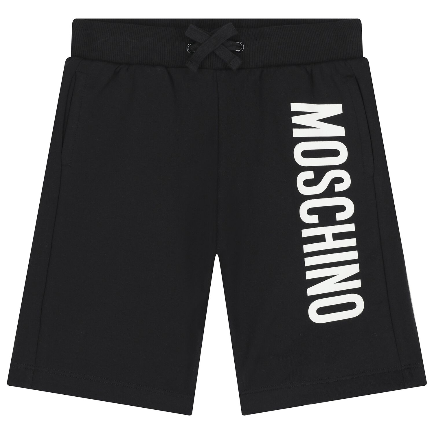 Boys Black Logo Shorts, 2, hi-res