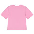 Girls Pink Logo T-Shirt, 1, hi-res