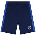 Boys Blue Logo Dri-Fit Shorts, 1, hi-res