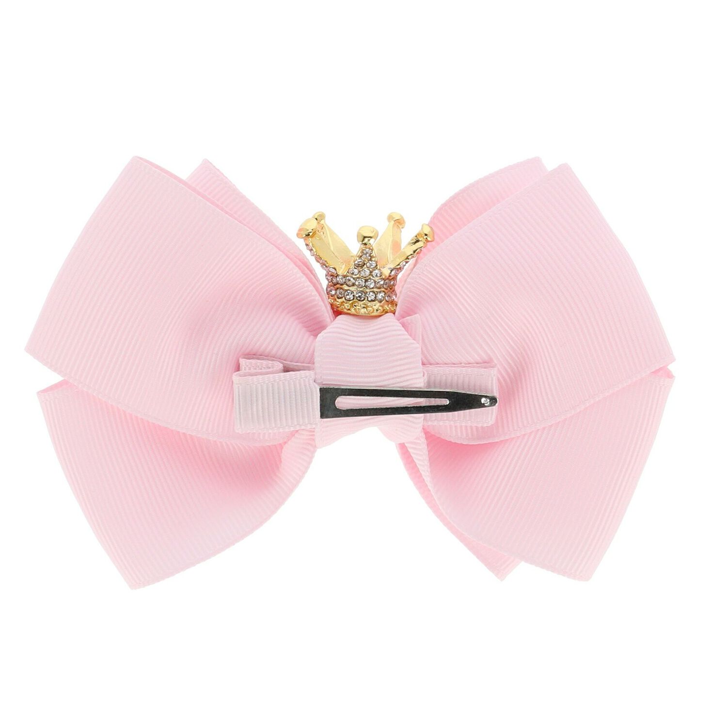 Girls Pink Bow Hairclip, 8, hi-res image number null
