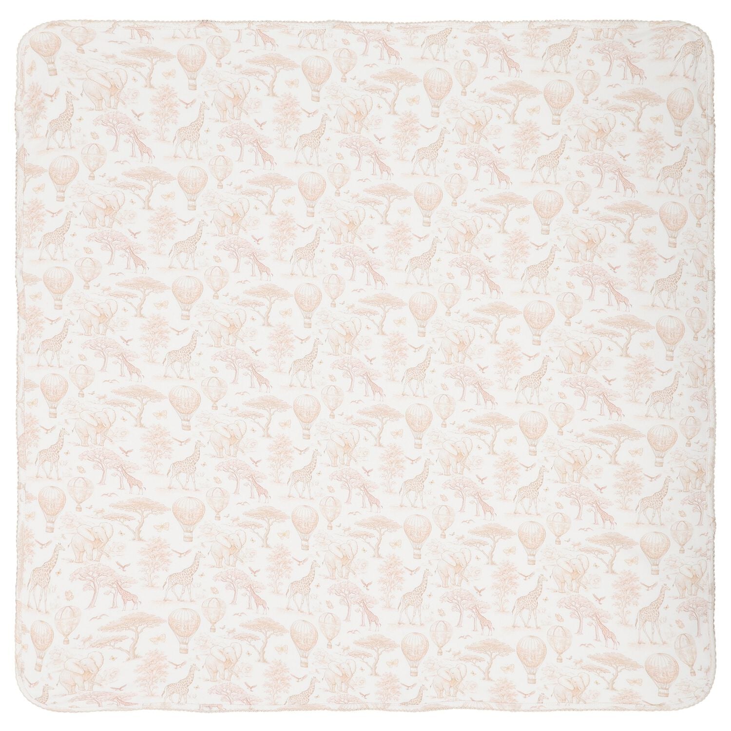 White & Beige Africa Baby Blanket, 2, hi-res