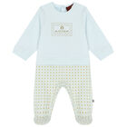 Blue & Gold Logo Babygrow, 2, hi-res