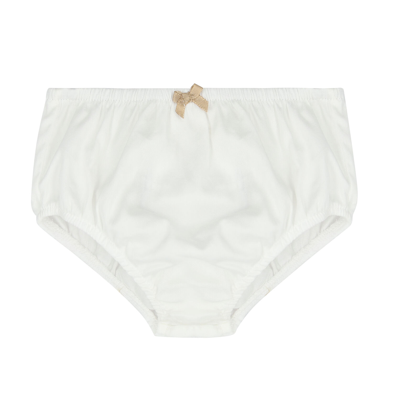 Baby Girls White & Beige Hearts Organza Dress Set, 1, hi-res