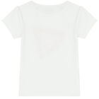 Girls White Logo T-Shirt, 1, hi-res