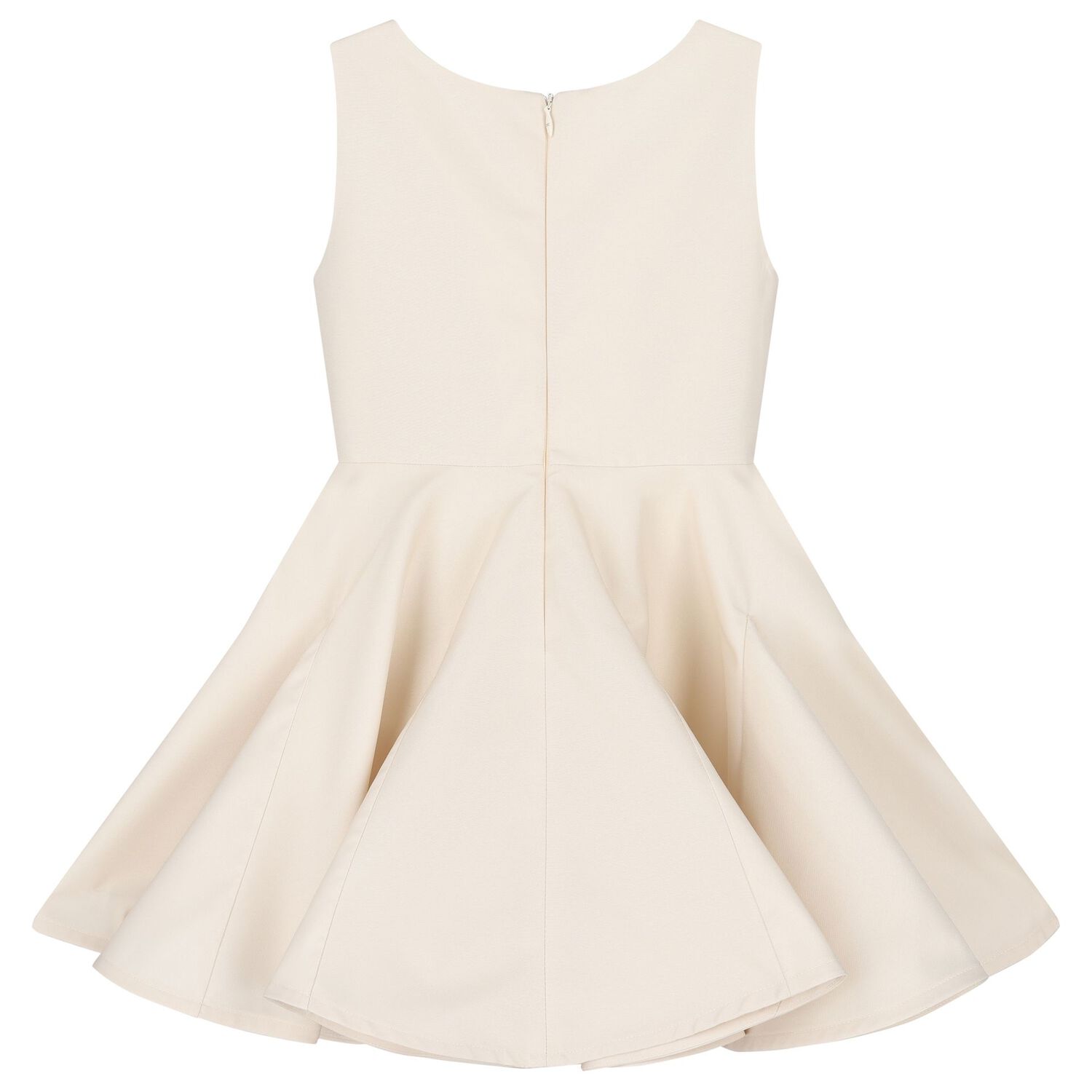 Girls Ivory Embellished Logo Dress, 2, hi-res image number null