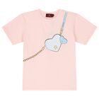 Girls Pink Logo Bag T-Shirt, 2, hi-res