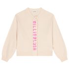Girls Pink Sequin Cardigan, 1, hi-res