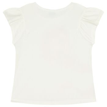 Girls Ivory Mermaid T-Shirt