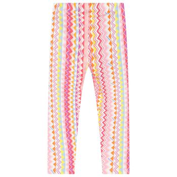 Girls Multi-Coloured Zig Zag Leggings