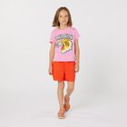 Girls Pink Tiger Logo T-Shirt, 1, hi-res