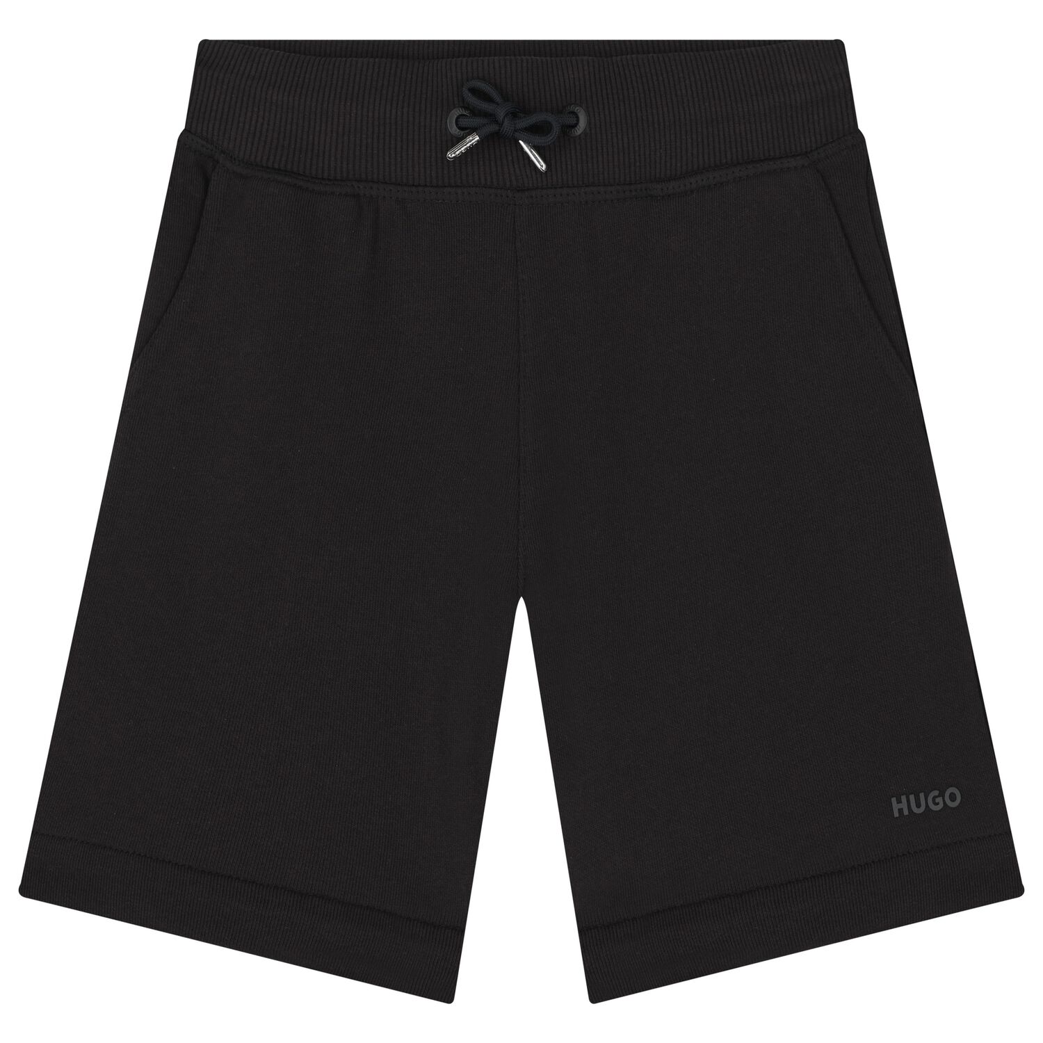 Boys Black Logo Shorts, 1, hi-res image number null