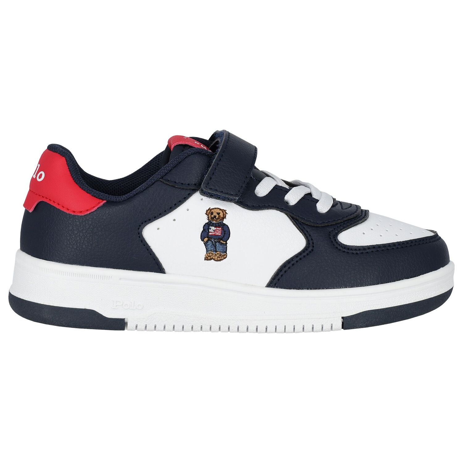 Boys White Logo Trainers, 1, hi-res image number null