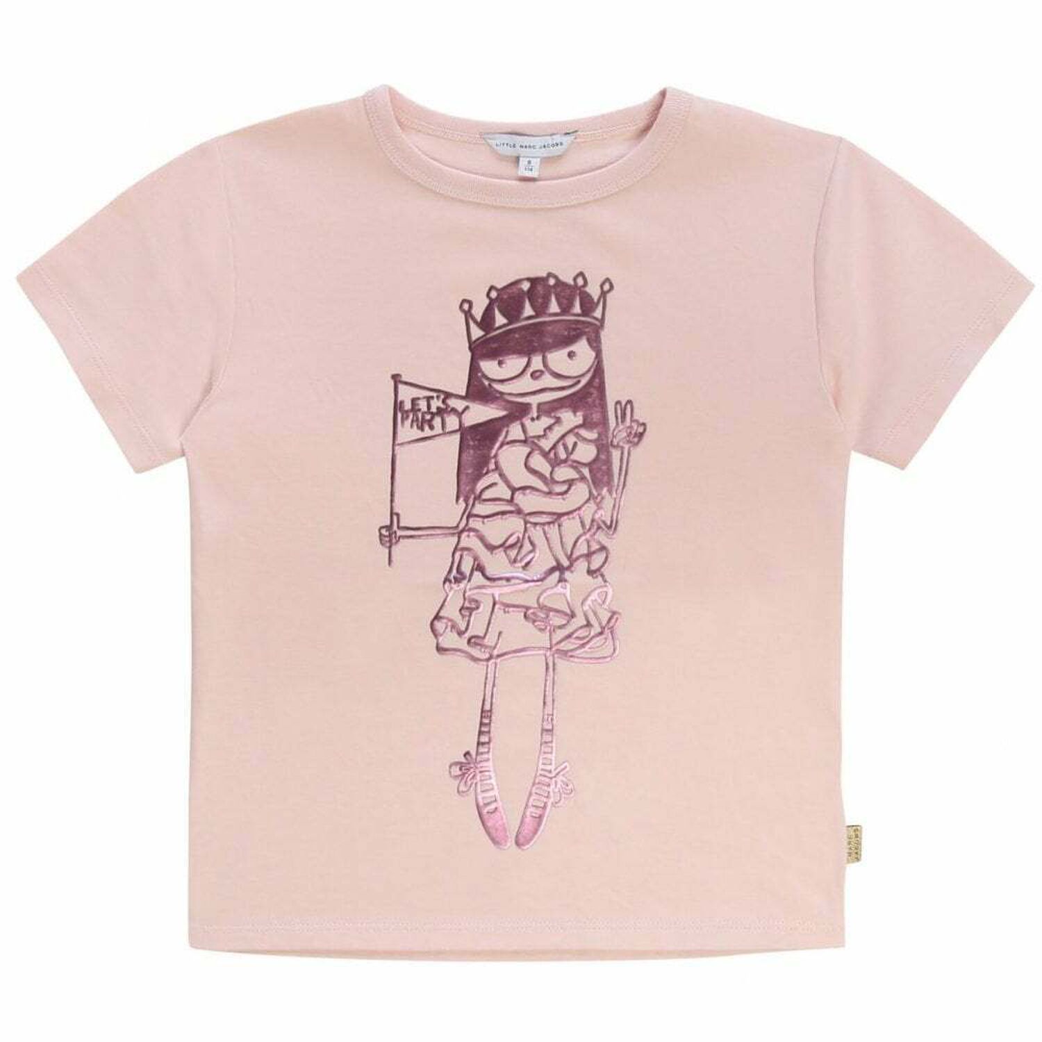 Girls Pink Miss Marc T-Shirt, 1, hi-res