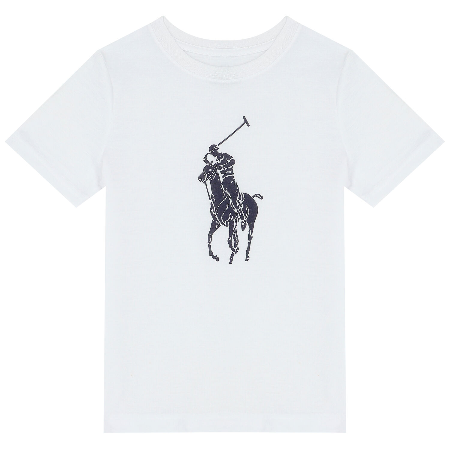 Boys White & Navy Logo Pyjamas, 1, hi-res