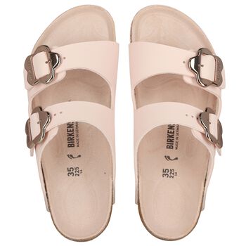 Girls Pink Arizona Flower Buckle Sandals