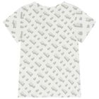 Girls White Logo T-Shirt, 2, hi-res