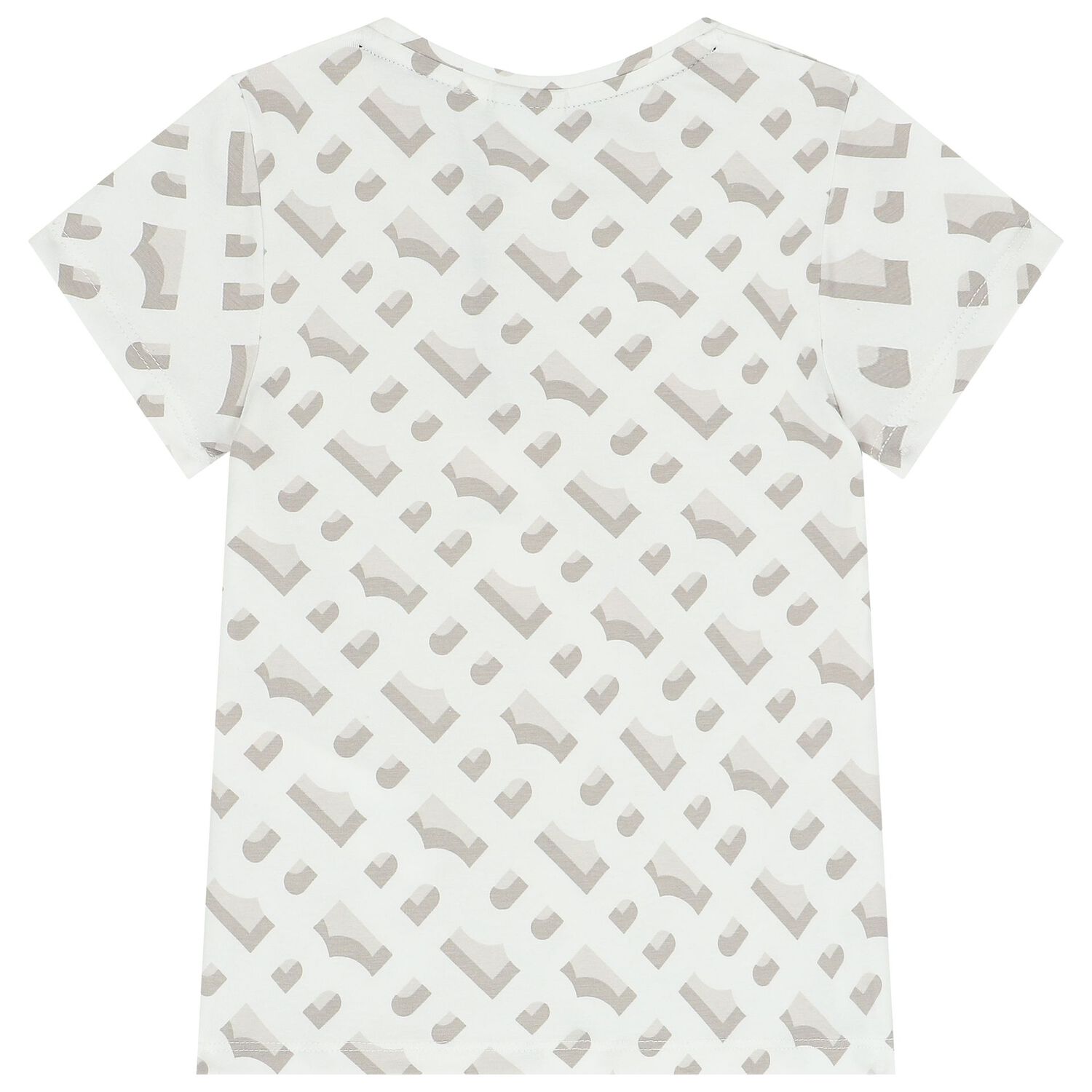 Girls White Logo T-Shirt, 2, hi-res