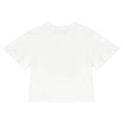 Girls Ivory Logo T-Shirt, 1, hi-res