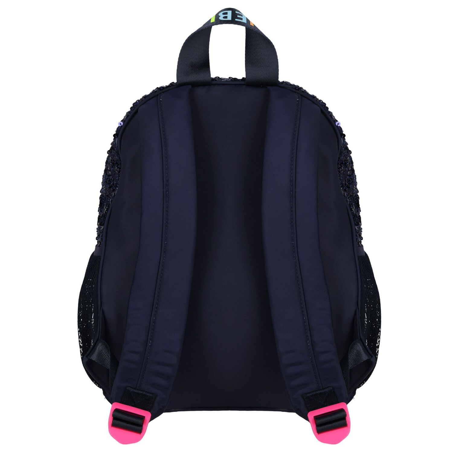 Girls Navy Blue Embellished Backpack ( 35cm ), 1, hi-res