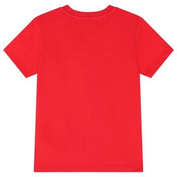 Red Teddy Bear Logo T-Shirt