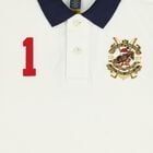 Boys Ivory Crest Logo Polo Shirt, 1, hi-res