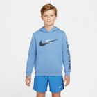 Boys Blue Logo Hooded Top, 1, hi-res
