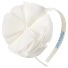 Girls Ivory Flower Headband, 1, hi-res