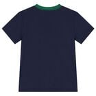 Boys Navy Blue Logo T-Shirt, 1, hi-res