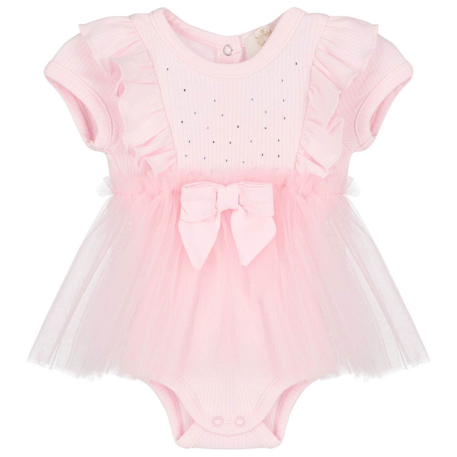 Baby Girls Pink Bodysuit Dress Set, 1, hi-res image number null