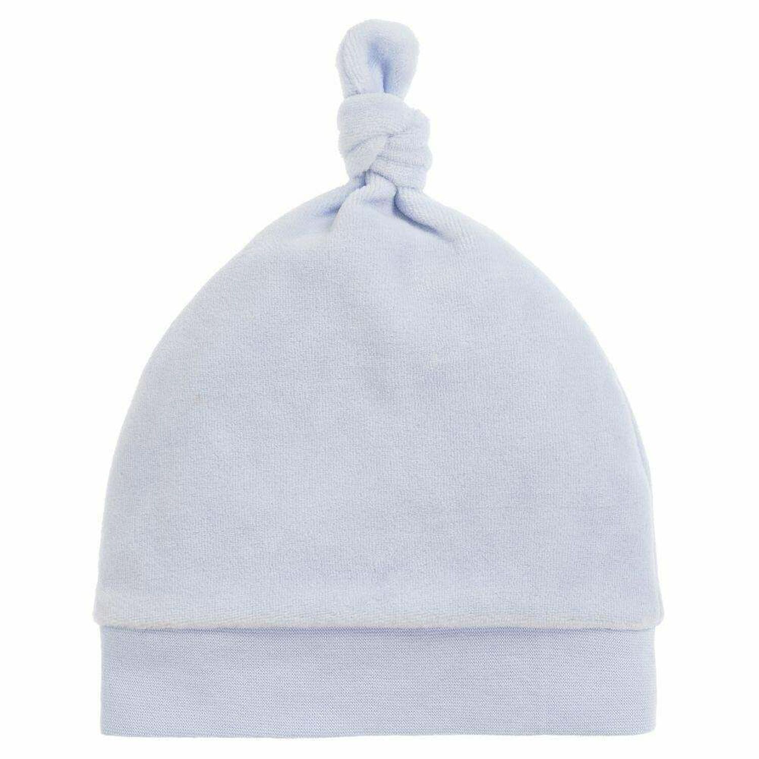 Baby Boys Pale Blue Hat, 1, hi-res