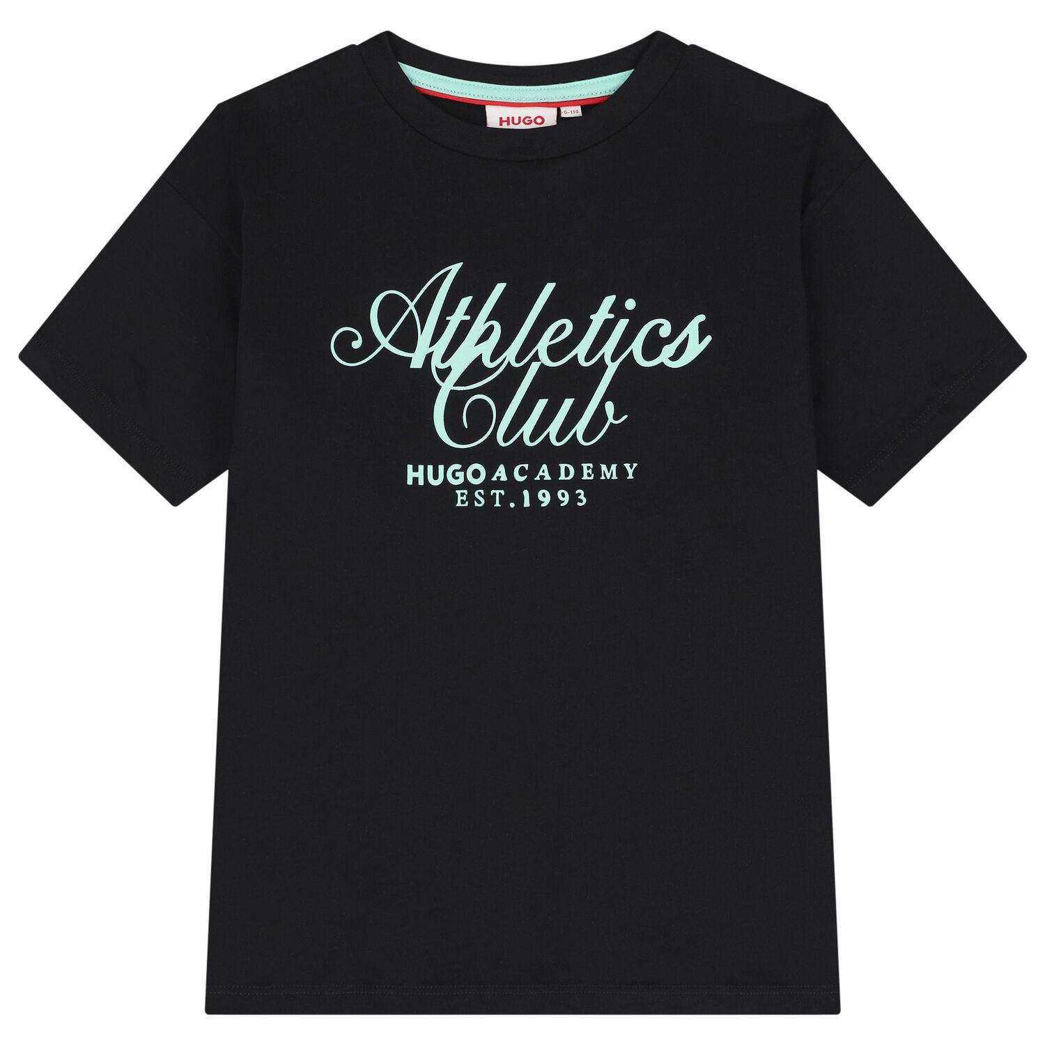 Boys Black Logo T-Shirt, 1, hi-res