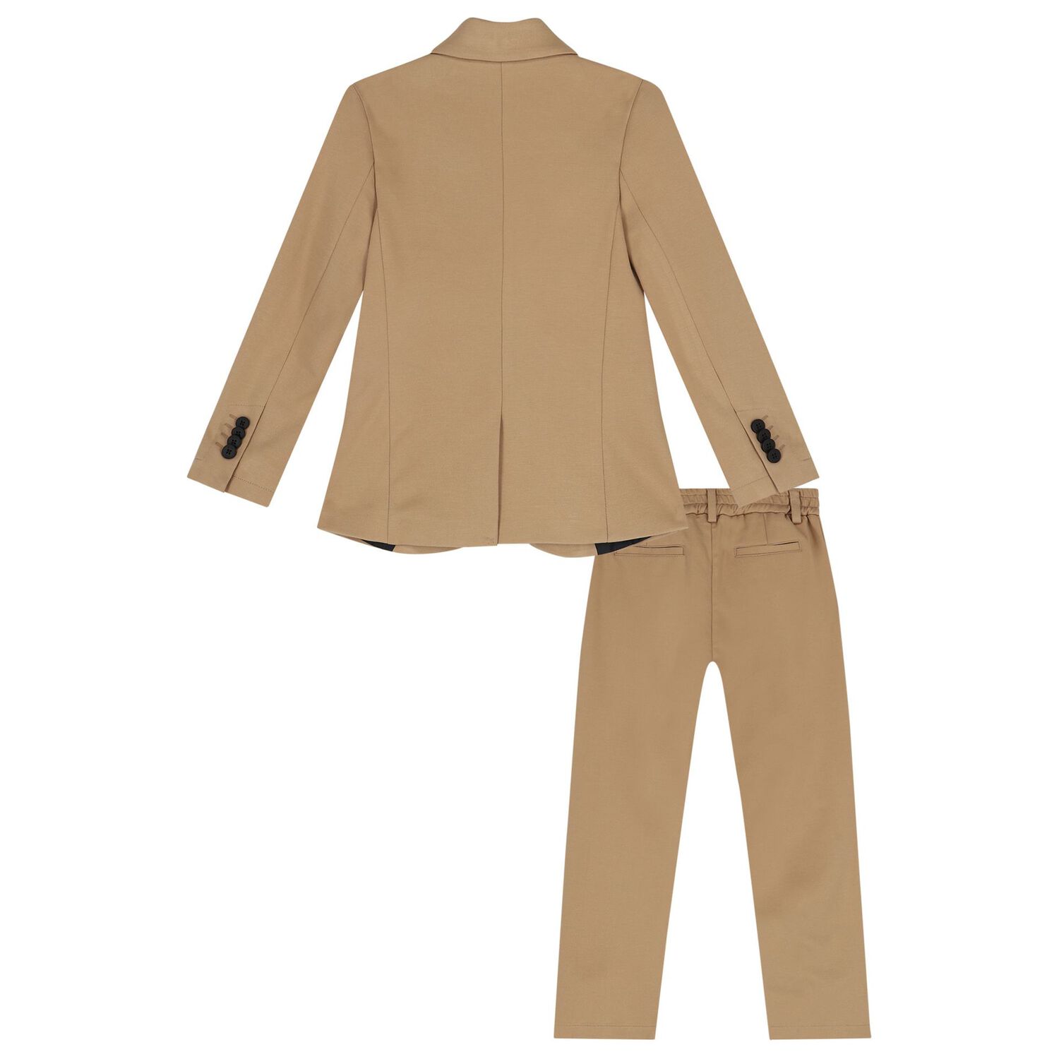 Boys Beige Smart Suit, 1, hi-res